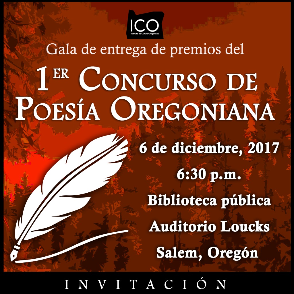 Gala de premios del Concurso de Poesía Oregoniana 2017